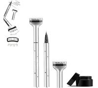 Bottom Eyelash Stamp Kit,Bottom Lash Stamp, 2 In 1 Eyeliner Bottom Lashes Stamp,Lower Eyelash Stamper with Ink, 2 Colors Waterproof & Lasting Lower Lash Stamp Set,Natural Eye Makeup Tool (Brown)