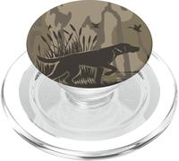 Bottom Lands Camo - Cane da caccia mimetico per cacciatori all'aperto PopSockets PopGrip per MagSafe