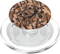 Bottomland Camo Duck Caccia Labrador Cane Vintage Camouflage PopSockets PopGrip per MagSafe