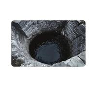 Bottomless Hole Carpet - 3D Illusion Door Mat, Absorbent Floor Covering for Home, Office, Bathroom, Entryway, Hallway, Dorm, Creative Visual Rug, Non-Skid surfacee Accessory, Unique Interior Accent