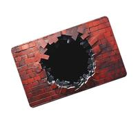 Bottomless Hole Carpet - Optical Illusion Absorbent Floor Mat, Non Skid Area Rug | Creative Interior Decor for Home Office Bathroom, Entry Hall Corridor, Dormitory Styling Accent, Visual Depth Design