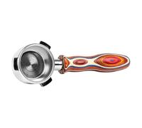 Bottomless Portafilter - 54mm Coffee Portafilter Handle | Stainless Steel Coffee Filter - Espresso Machine Handle with Solid Wood Grip for Precise Extraction Even Coffe Puck Brewing Ideal