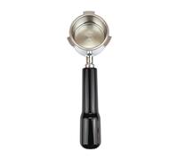 bottomless portafilter, Portafiltro for caffè senza fondo da 51 mm con manico in legno, compatibile con filtro di ricambio Delonghi Dedica EC680 EC685(Black)