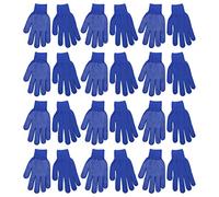 Bottone 12 paia di guanti da lavoro su un lato singolo, in cotone e poliestere, con punto di presa per la manipolazione