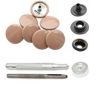 Bottone a Pressione Automatici 15mm Metallo Cucito Pelle Barca Cover Set Tools