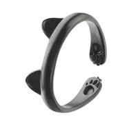 Bottone Eleganti anelli a forma di orecchie regolabili con zampe animali ornamenti per dita regali premurosi per gli amanti degli animali domestici anelli da indossare tutti i giorni, One Size, come