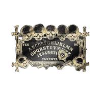 Bottone Pendulums Board Metafisico Legno Parlare Consiglio Rabdomanzia Messaggi Telling Tool per riunioni di famiglia Gioco Teschio con Planchette
