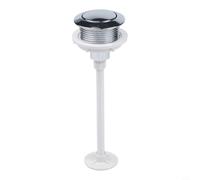 Bottone per WC da 38 mm per serbatoio dell'acqua in ABS, pulsante monocomando, moderno, argento, nero, oro, oro rosa, robusto, durevole, facile da montare, per il bagno, il serbatoio del WC, effetto