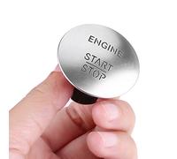 Bottone Start and Stop, Keyless Go Start Stop Pulsante Motore ad Accensione Interruttore On Off Interruttori Pulsanti per Moto Auto Barca Elettrodomestici Argento