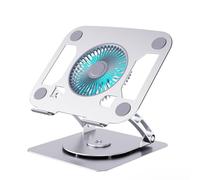 Bottone Supporto per laptop con ventola di raffreddamento a tre velocità e luce blu per laptop e tablet fino a 15,9 pollici ventola di raffreddamento