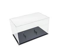 Bottone Vetrina trasparente in acrilico per baseball, calcio, pallavolo, vetrina, con supporto per vetrine