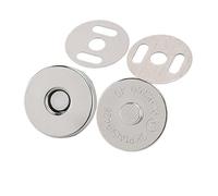 Bottoni 10 pezzi/confezione 14-18 mm bottoni automatici magnetici fermagli for borsetta portafoglio borse artigianali parti accessori(18mm Silver)
