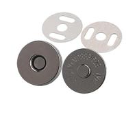 Bottoni 10 pezzi/confezione 14-18 mm bottoni automatici magnetici fermagli for borsetta portafoglio borse artigianali parti accessori(18mm Black Gun)