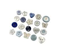 Bottoni 15/25/35/55/105 pezzi di scatola cieca con bottoni a forma fiocco neve, decorazioni for la contabilità fai da te fatte a mano, accessori for abbigliamento(Mix 55pcs)