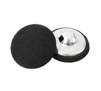 Bottoni 50 Pezzi 11-30 Mm Lega Stoffa Coperta Bottoni For Abito Cappotto Decorativo Rotondo Gambo Fai Da Te Vestiti Cucito Fibbia Accessorio(NO5,23mm)