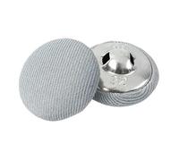 Bottoni 50 Pezzi 11-30 Mm Lega Stoffa Coperta Bottoni For Abito Cappotto Decorativo Rotondo Gambo Fai Da Te Vestiti Cucito Fibbia Accessorio(NO8,15mm)