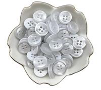 Bottoni 50 pezzi 12mm Bottone Occhio di Gatto in Resina Colorata Forma Ciotola Pearllight a Quattro Occhi Decorazione for Matrimonio Accessori for Cucire(27)