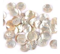 Bottoni 50Pcs Natural Mother Of Pearl Shell Decorative Buttons For Scrapbooking Sewing DIY Crafts Handwork Accessories Home Decoration(Ordinary thickness,20mm)