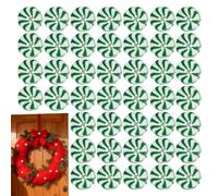 Bottoni A Di Zucchero | 50 Pezzi Rotondi Per La Sostituzione Del Cucito | Bottoni Con 4 Fori Motivo Candy Cane Rivestiti In Resina,Per Donne Casa Riparazione Progetto Fatto A Mano Maglioni