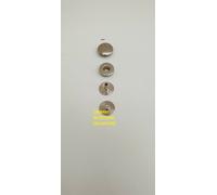 Bottoni a pressione per torchietto Serie FF DIAM.TESTA MM.14 in OTTONE(pezzi100)