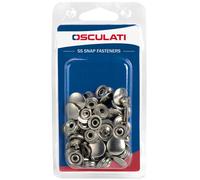 BOTTONI ACCIAIO INOX TAPPEZZERIA BARCA GOMMONE CUSCINERIA - SET 15PZ