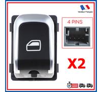 2 Pulsante Alzacristalli Anteriore Destro Previsto per Audi A1 A4 A5 A6 A7 Q3