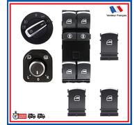 Placchetta+3 Bottoni+Interrutore Fari + Rotellina Retro Richiudibile Pinze VW