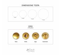 Bottoni automatici a pressione tipo FF in Ferro 9|12|14|17mm 100 pz vari colori
