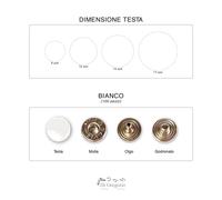 Bottoni automatici a pressione tipo FF in Ottone 9|12|14|17mm 100 pz vari colori