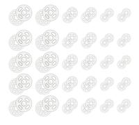 Bottoni automatici da cucire, 100 paia di bottoni a pressione trasparenti in plastica trasparente per cucire vestiti fai da te, 7 mm, 10 mm, 15 mm