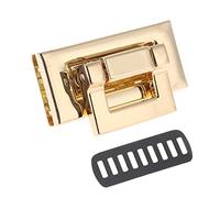 Bottoni automatici dell'hardware della borsa della borsa di cuoio di torsione di giro del fermaglio di forma di, Oro, One Size