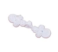 Bottoni Cheongsam fatti a mano a quattro giri di cristallo da cucito squisita artigianato per gli appassionati di moda di tutte le età bottoni con nodo cinese chiusura camicia
