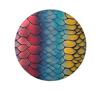 Bottoni colorati a forma di serpente laminati da 6 cm, confezione da 5, distintivi rotondi con finitura lucida e pinback sicuro