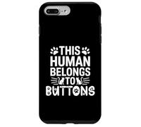 Bottoni con nome gatto umano appartiene al nome del gatto Custodia per iPhone 7 Plus/8 Plus