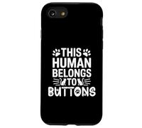 Bottoni con nome gatto umano appartiene al nome del gatto Custodia per iPhone SE (2020) / 7 / 8