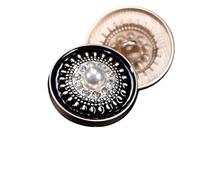 Bottoni con strass, Bottoni for abbigliamento con strass perlati, 10 pezzi, multicolori, dimensioni multiple, for cucito fai da te donna(Black Gold,18mm-10pcs)