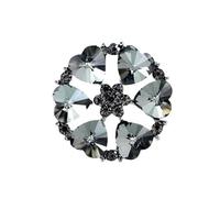 Bottoni con Strass Cappotto con colletto e bottoni strass for gonna da 1 pezzo 30 mm(Black)