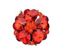 Bottoni con Strass Cappotto con colletto e bottoni strass for gonna da 1 pezzo 30 mm(Orange)