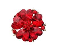 Bottoni con Strass Cappotto con colletto e bottoni strass for gonna da 1 pezzo 30 mm(Red)