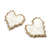 Bottoni da cucire, Bottoni in metallo, Bottoni decorativi in metallo for camicia, a forma di cuore e stella, accessori for cucire creativi(Antique Brass,25mm)