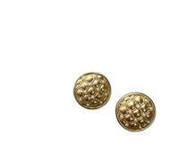 Bottoni da cucire, Bottoni in metallo, Bottoni rotondi vintage in metallo dorato 6 pezzi(Metal,11.5mm)