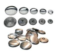Bottoni da rivestire ricoprire 100 pz tappezzeria capitonnè anima bombè metallo (18 mm)