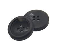 Bottoni Decorativi Grandi Per Cappotti In Resina Imitazione Corno Per Bottoni Da Cucire Fai Da Te, Ydwh415 nero, 21mm 20pcs
