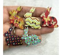 Bottoni decorativi per alberi verdi colorati, 2 fori, lettere d'amore fatte a mano, album di ritagli, decorazioni per matrimoni, accessori per cucire-22