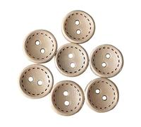 Bottoni di legno Bottoni rotondi in legno a due/quattro fori da 13 mm/15 mm/18 mm/20 mm/23 mm/25 mm, marroni - quattro fori, 18 mm - 100 pezzi(20mm)