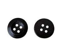 Bottoni di legno Bottoni rotondi in legno a due/quattro fori da 13 mm/15 mm/18 mm/20 mm/23 mm/25 mm, marroni - quattro fori, 18 mm - 100 pezzi(15mm)