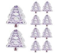 Bottoni di Natale per il cucito - 10 pezzi decorazione a forma di albero,decorazioni natalizie in acrilico 2D per lavori di bricolage, per autunno e donna, per le vacanze, per bambini