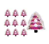 Bottoni di Natale per lavori di bricolage | 10 pezzi aghi decorativi a forma di albero,Bottoni di Natale in acrilico 2D per abbigliamento, per autunno e donna, abbigliamento per le vacanze