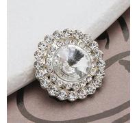 Bottoni di perle vintage da 20-25 mm Bottoni di strass in metallo di lusso per abiti da completo Cappotto Ricamo Abito maglione Giacca a vento Decor-20MM_a-2 pezzi