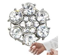 Bottoni Di Strass - Coperture Con Bottoni Brillanti | Polsini Per Le Donne | Copertura Del Pulsante Per Gemelli Senza Cucitura | Gemelli Della Camicia Rimovibili | Gemelli A Maniche Con C
